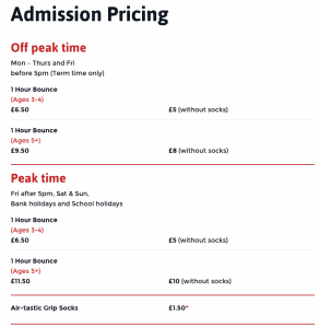 Air-Tastic Pricing